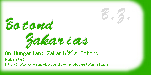 botond zakarias business card